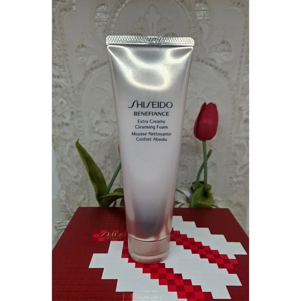Shiseido Benefiance Extra Creamy Cleansing Foam Discontinued 4.4 oz - New